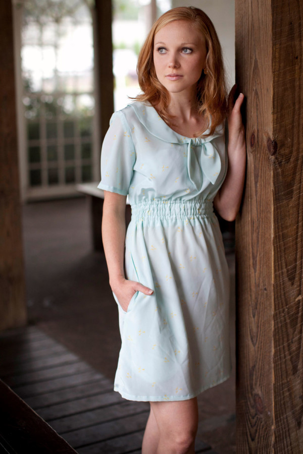 model wearing a Brynna Dress
